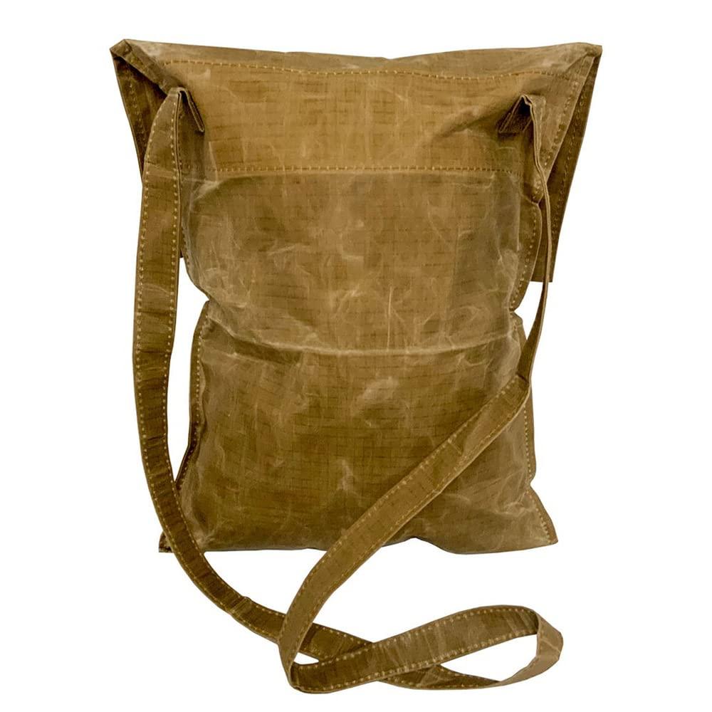 The Pathfinder School The Pathfinder School Durable Ripstop Waxed Canvas Bag - Haversack - Bushcraft Gear - Single Strap Hiking Pack Gathering Bag - Pathfinder Survival Bushcraft Bag - 15\" x 12\"