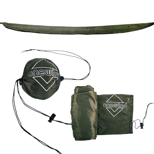onewind onewind One Piece Tarp Sleeve 12ft, Camping Rain Fly Snakeskin for Tarp Easy Storage and Display, Lightweight and Breathable for Outdoor Camping, Hiking and Backpacking, OD Green
