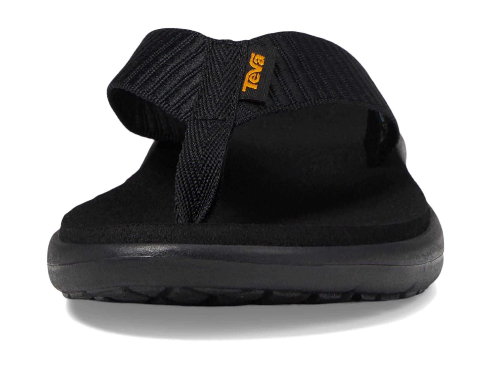 Teva Teva womens Voya Flip Flop, Bar Street Black, 8 US