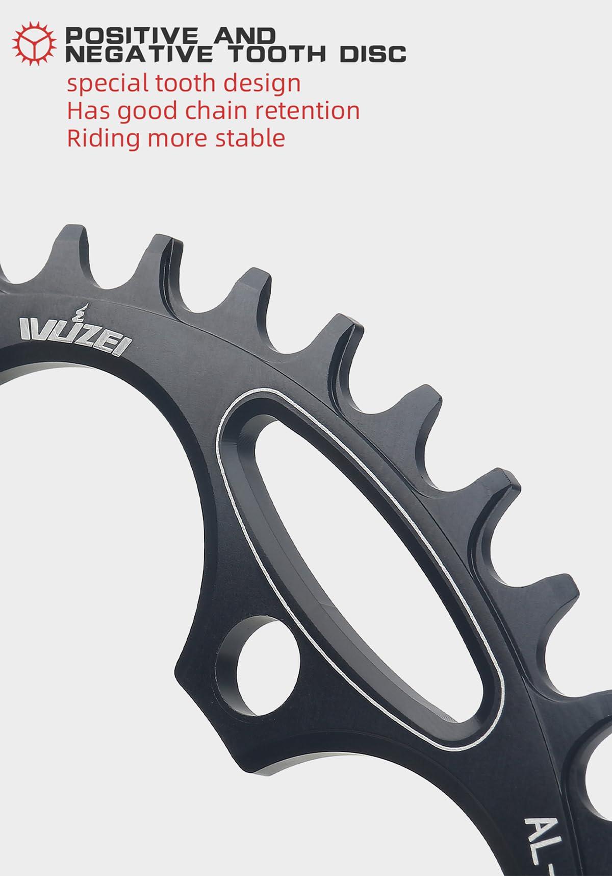 KTKEET KTKEET 110/130 BCD Chainring 36/38/40/42/44/46/48/50/52/54/56/58/60T 5 Screws Round Narrow Wide Bicycle Chainring for 9/10/11 Speed Road Bike Folding Bicycle (130BCD 38T)