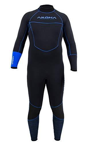 AKONA AKONA Men\'s 3mm Full Suit. Quantum Stretch Neoprene. Designed to Keep You Warm in The Waters Between 70 and 85 Degrees. Suitable for Scuba, Snorkeling, Paddle Boarding, Kayaking, or Surfing - 5XLarge