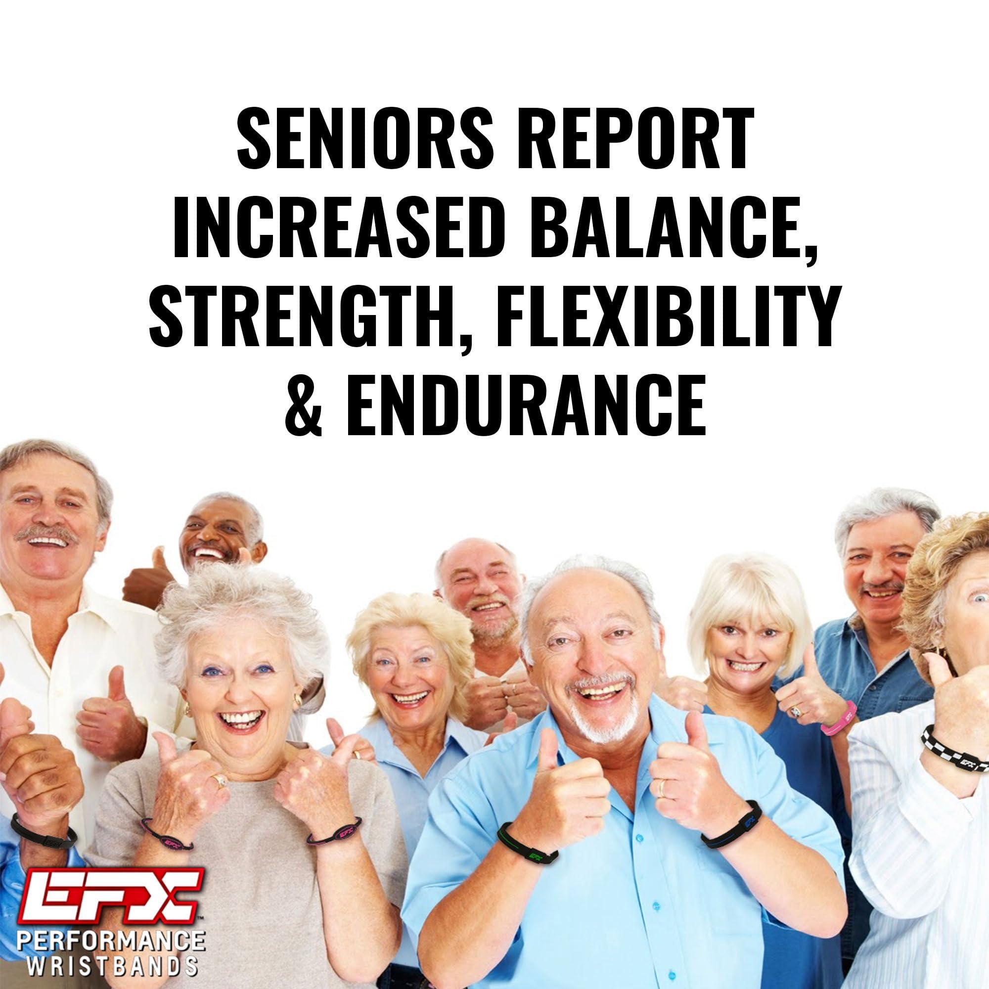 EFX EFX Performance Surgical-Grade Silicone Wristband with Programmed Holograms for Balance, Strength, Flexibility, and Energy | Great for Seniors | Measure Wrist Before Ordering and See Chart for Sizing