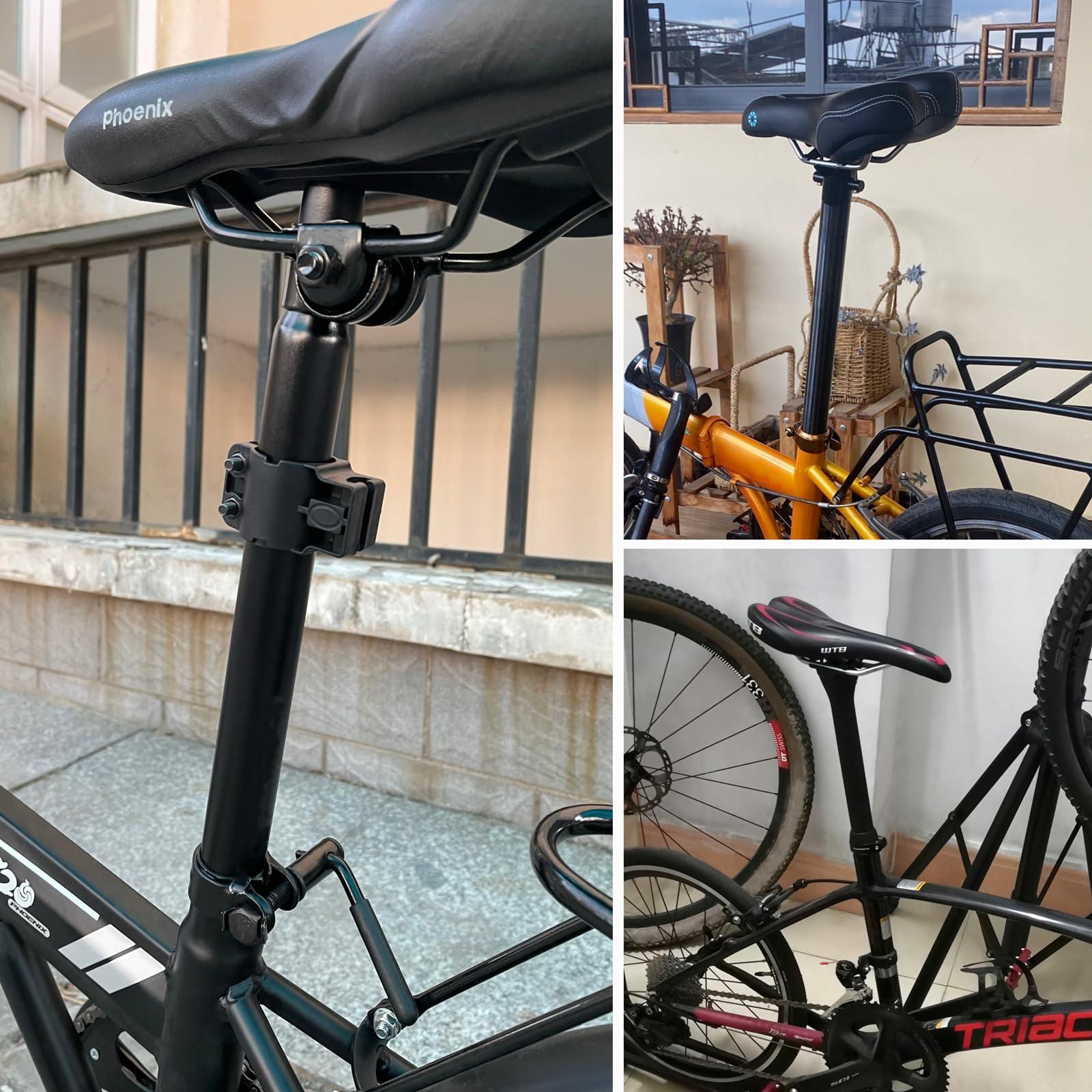 TRIWONDER TRIWONDER Bike Seat Post 25.4mm 27.2mm 28.6mm 30.4mm 30.8mm 31.6mm Aluminum 350mm Length Alloy Saddle Pole Bike Seatpost Seat Tube Bicycle Seat Post (Black, 30.8mm)