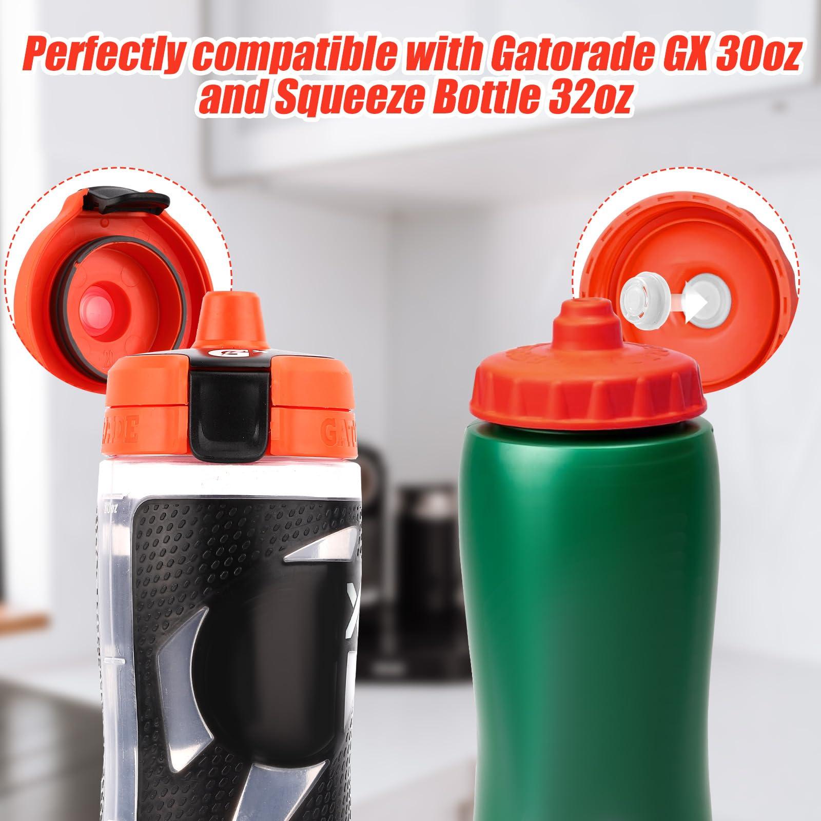 Gosknor 12pcs Dispensing Rubber Valves Compatible with Gatorade Water Bottle, Silicone Valve Replacement Lid for Gatorade GX 30oz & Squeeze Bottle 32oz Plastic Inserts & Screwdriver