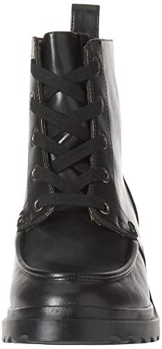 Amazon Essentials Amazon Essentials Women's Moc Toe Boot, Black, 6.5