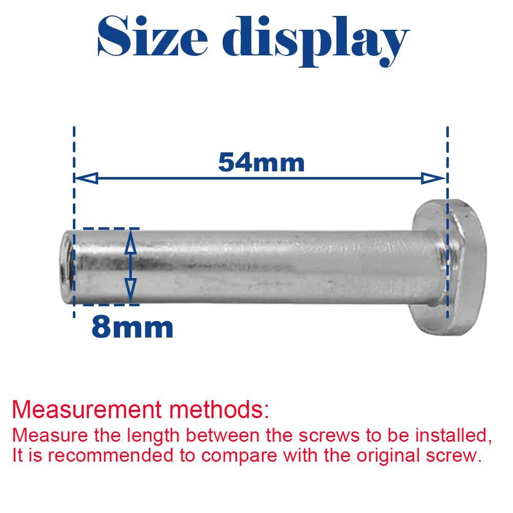 OTFAITP OTFAITP Hex Lock Male and Female Front Rear Kids Scooter Parts M8x54mm Screws for 2-3-4-Wheel Kick Scooters Axles Repair Tools (54 * 8mm)