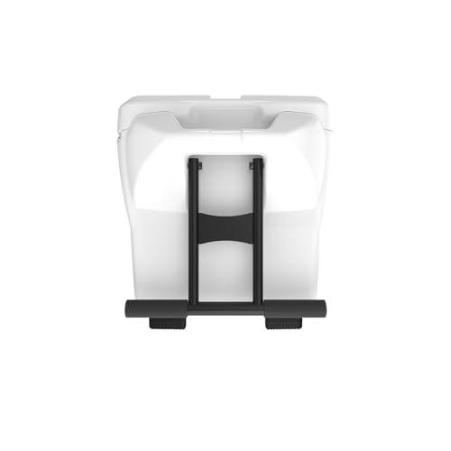 Maluna Maluna 40 Quart Hard White Cooler with Wheel Kit | Rotomolded | Insulated Portable Ice Chest Box for Drinks, Beverages, Beach, Camping, Picnic, Hunting, Fishing, Boating | Made in USA