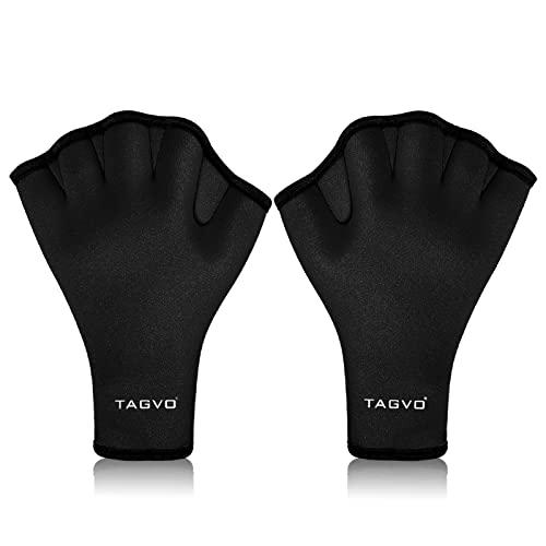 TAGVO TAGVO Aquatic Gloves for Helping Upper Body Resistance, Webbed Swim Gloves Well Stitching, No Fading, Sizes for Men Women Adult Children Aquatic Fitness Water Resistance Training