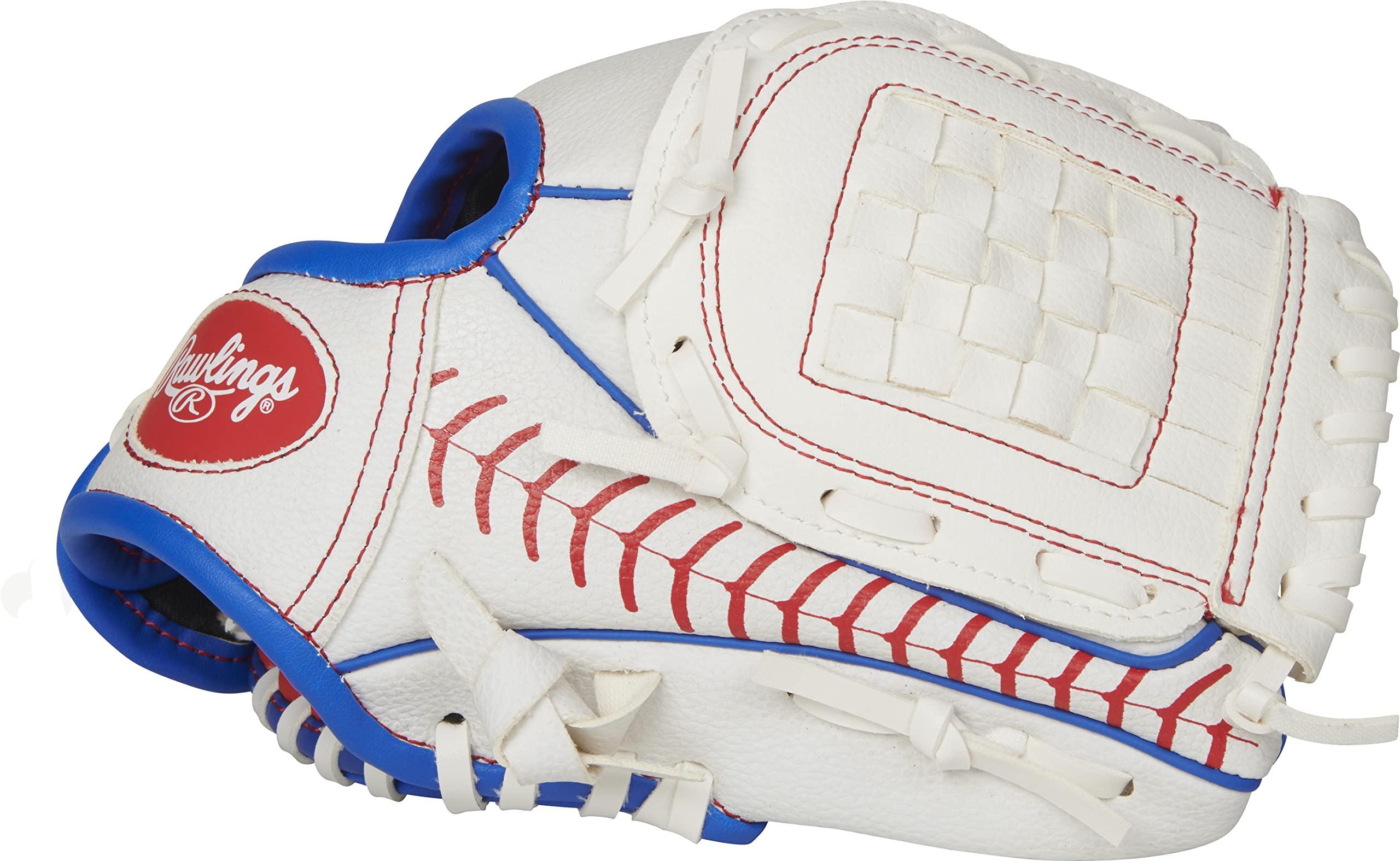 Rawlings Rawlings | PLAYERS Series T-Ball & Youth Baseball Glove | Right Hand Throw | 9\" | Baseball Theme