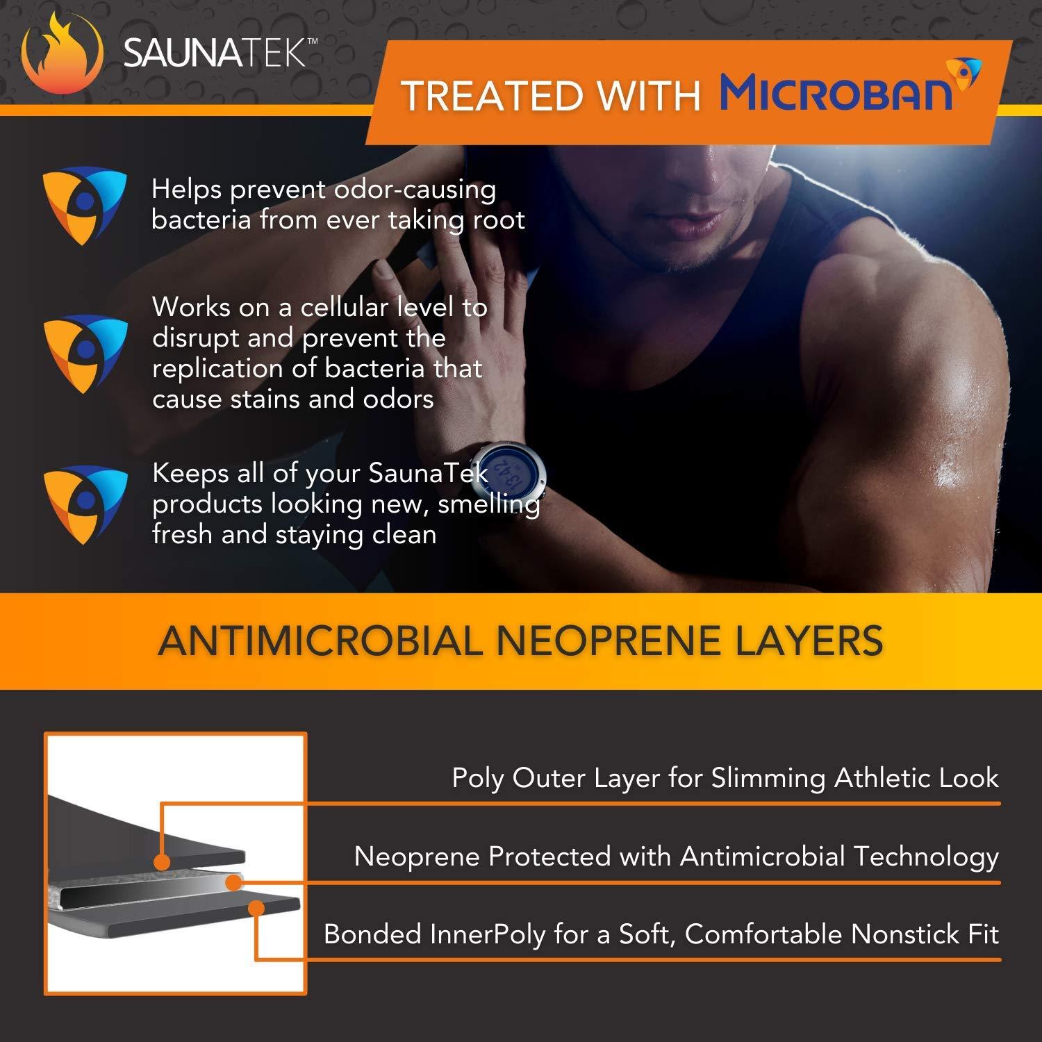 SaunaTek SaunaTek Men\'s Sauna Hooded Jacket Sweat Suit for Exercise and Heat Training, Neoprene, XX-Large