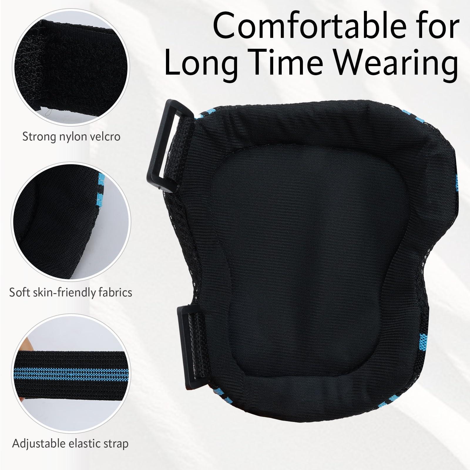 YooxArmor Adjustable Kids Knee Pads Elbow Pads Wrist Guards Set for 3-8 Years Child Protective Gear Set for Roller Skates,BMX,Bike,Cycling, Skateboard, Inline Skating, Scooter Riding Sports,Football