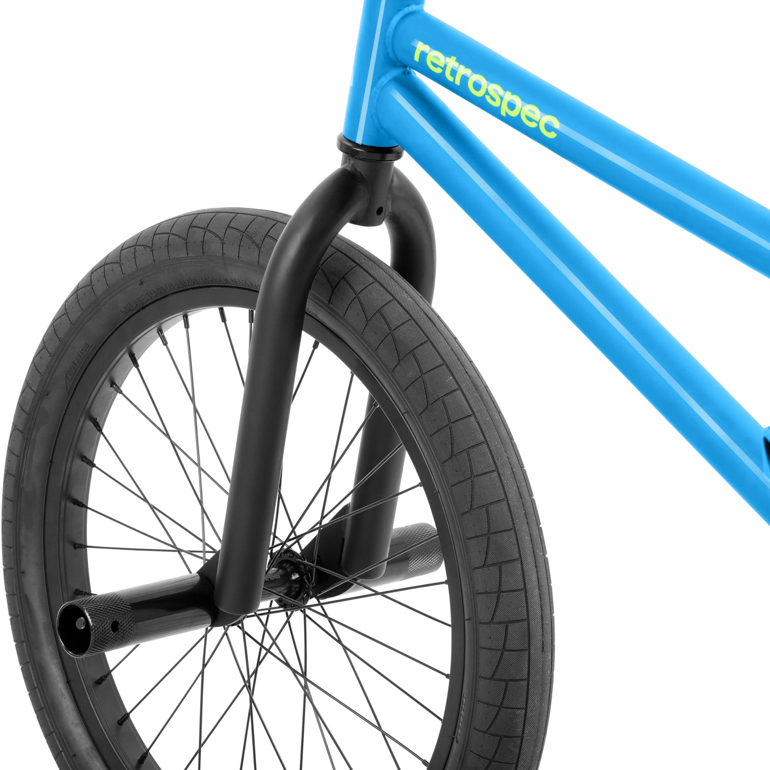 Retrospec Retrospec Sesh BMX Bike for Kids - 20in Freestyle Bicycle with Pro-Level Features, Removable Axle Pegs & U-Brake - Durable Steel Frame Youth Bike with Shock-Absorbing Tires for Ages 6-15