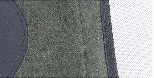 ZooBoo ZooBoo Wing Chun Kung Fu Wall Bag Canvas Leather Kick Boxing Striking Punch Bag (Leather Army Green)