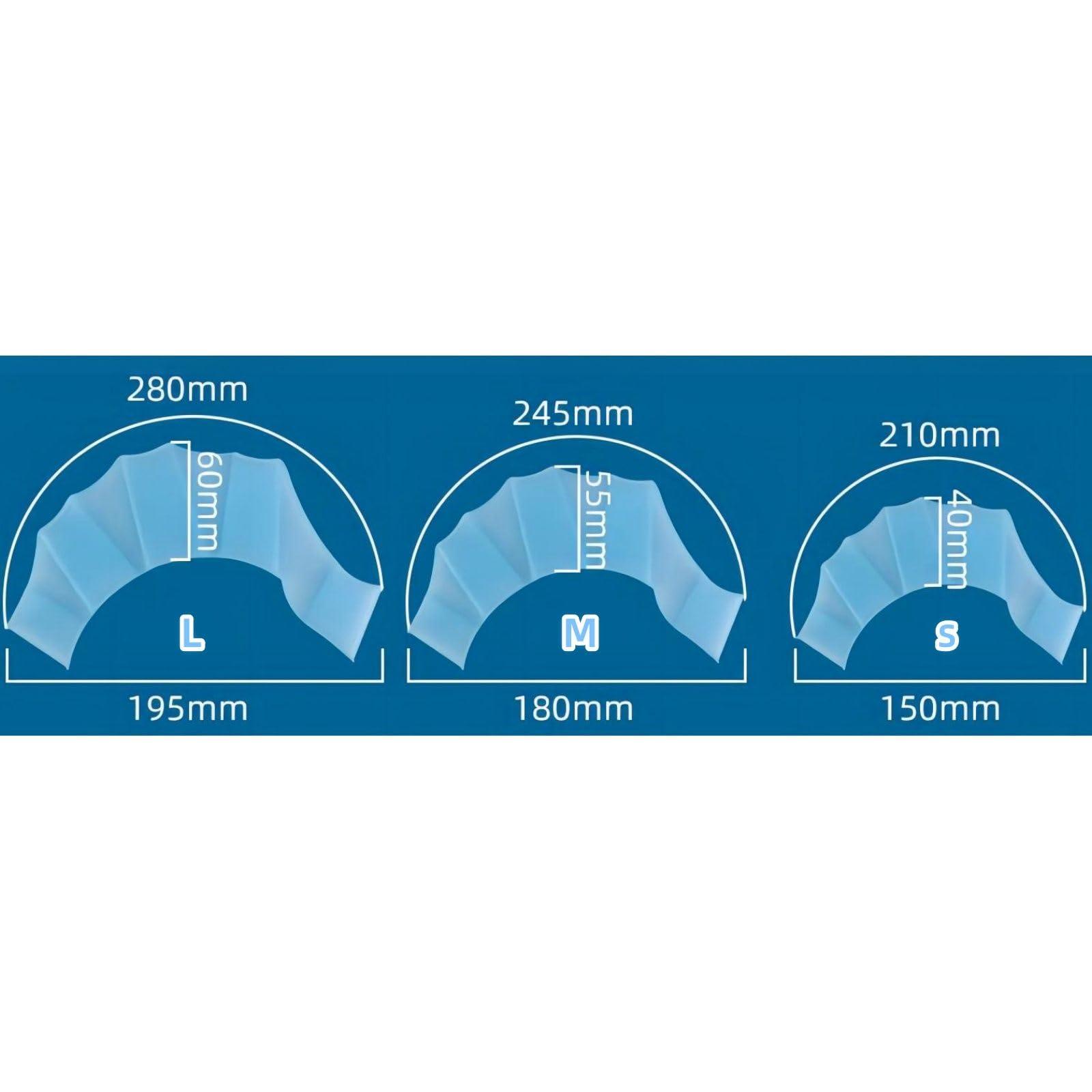 Luxetoys A Pair of Swimming Webbed Fingers and Webbed Hands with Silicone Swim Gear for Easier Swim (Yellow, S)