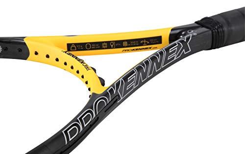 PROKENNEX PROKENNEX Black Ace 315, Tennis Racket Unisex Adult, Black, Yellow, Carbon, L2