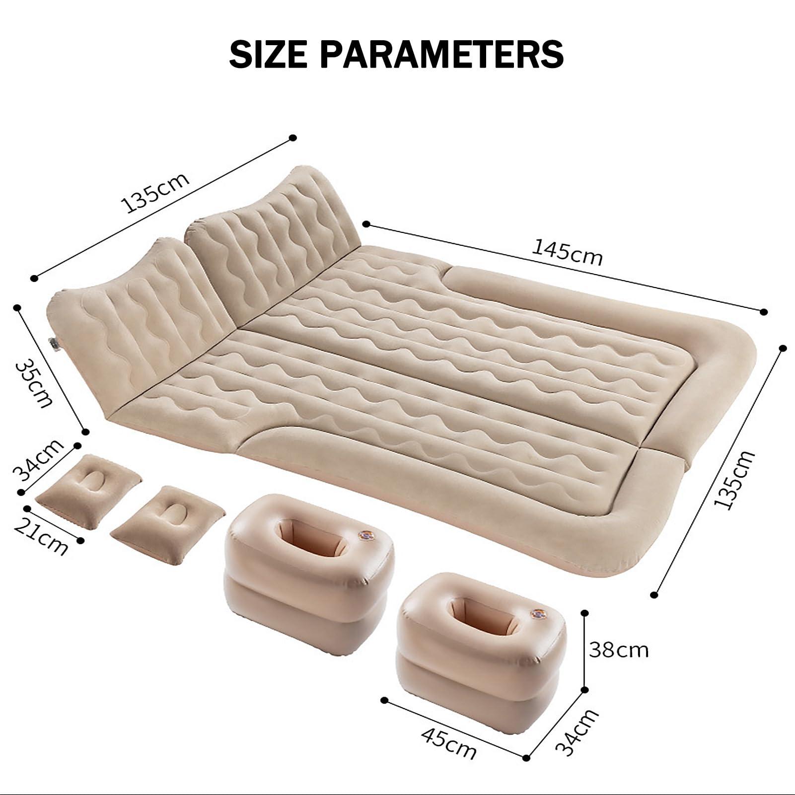 USGTYUS USGTYUS Car Inflatable Bed for BMW X4 20d 30i 30d M40i M40d X4M Car Travel Mattress Waterproof and Leak-Proof Inflatable Car Mattress with Flocking PVC Surface,A-Inflatable Cushion