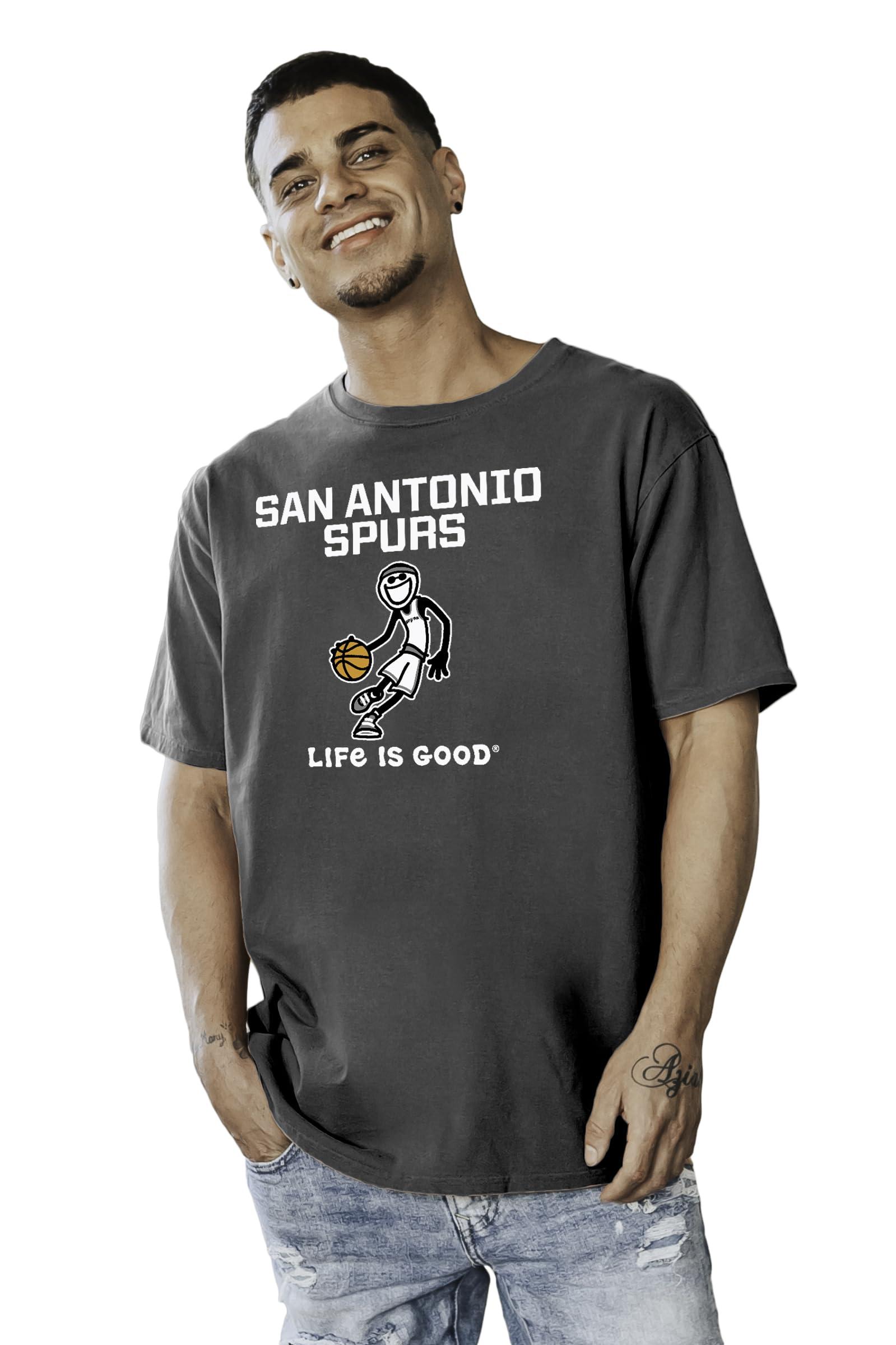 Blue 84 Blue 84 Standard NBA Officially Licensed Life is Good T-Shirt Ringspun Basketball Jake Team Color