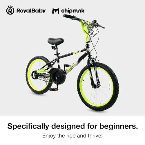 RoyalBaby Chipmunk Kids Bike Toddlers 12 14 16 18 Inch Wheel Bicycle Beginners Boys Girls Ages 3-11 Years, Multiple Color Options