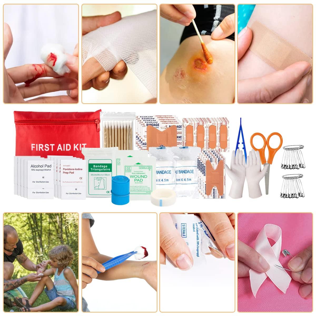 HIHEGD Survival Kit, 250Pcs Survival Gear First Aid Kit with Molle System Compatible Bag and Emergency Tent, Emergency Kit for Earthquake, Outdoor Adventure, Hiking, Hunting, Gifts for Men Women