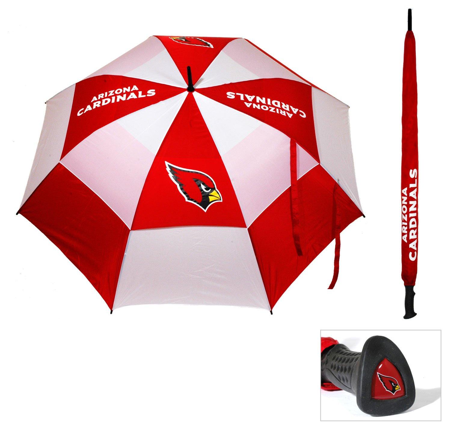 Team Golf Team Golf NFL Detroit Lions Golf Umbrella 62\" Golf Umbrella with Protective Sheath, Double Canopy Wind Protection Design, Auto Open Button