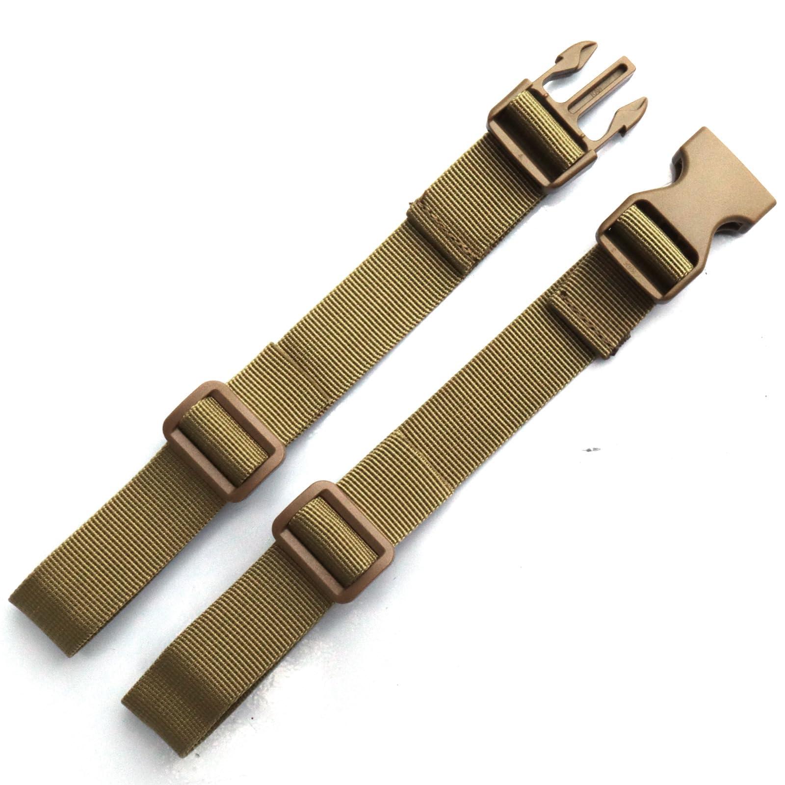 ONE WVW PIN ONE WVW PIN Backpack Chest Strap for Adults and Kids, 2 Set Sternum Straps for Backpacks, Adjustable Outdoor Backpack Accessories w.Quick Release Buckle for Hiking Climbing Riding running (Khaki)