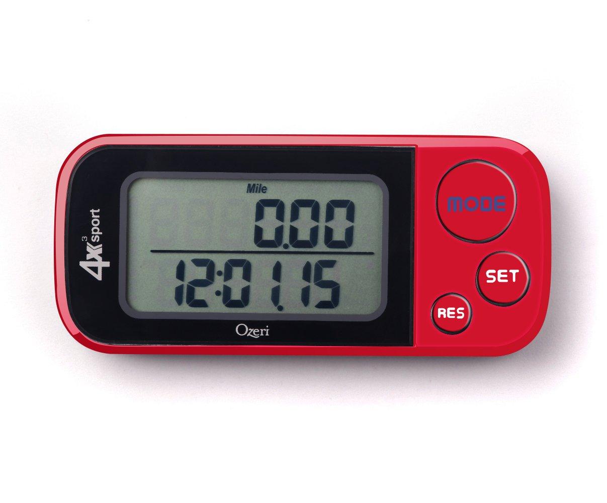 Ozeri Ozeri 4x3sport Tri-Mode Activity Tracker (Walk, Run, & Stair Climb), with Multi-Axis Detection & 30 Day Memory