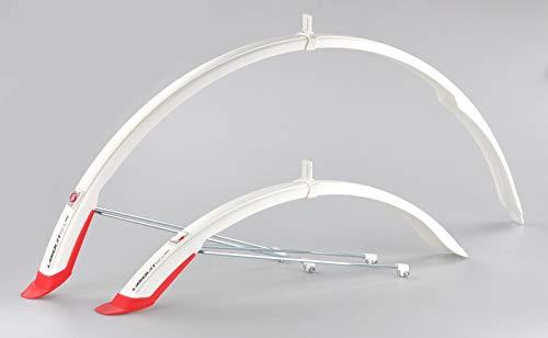 Simla Unisex Adult Ubiquit Mudguards White Red 28 Inches