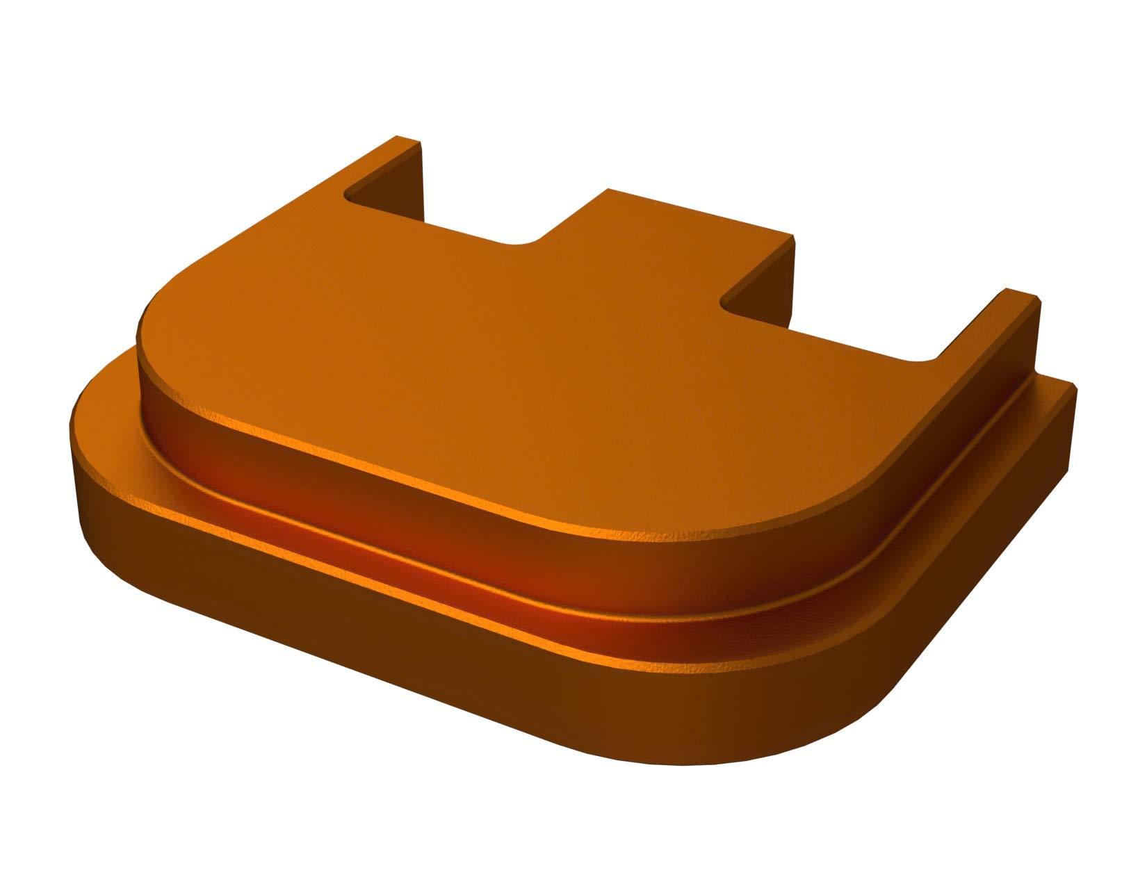 Rowe Tactical Rowe Tactical Rear Slide Cover Plate for Glock Gen 1-5 - Copper Plain - for Glock G17 G19 G21 G22 G23 G24 G26 G27 G29 G30 G31 G32 G33 G34 G35 G36 G37 G38 G39 G40 G41 G45