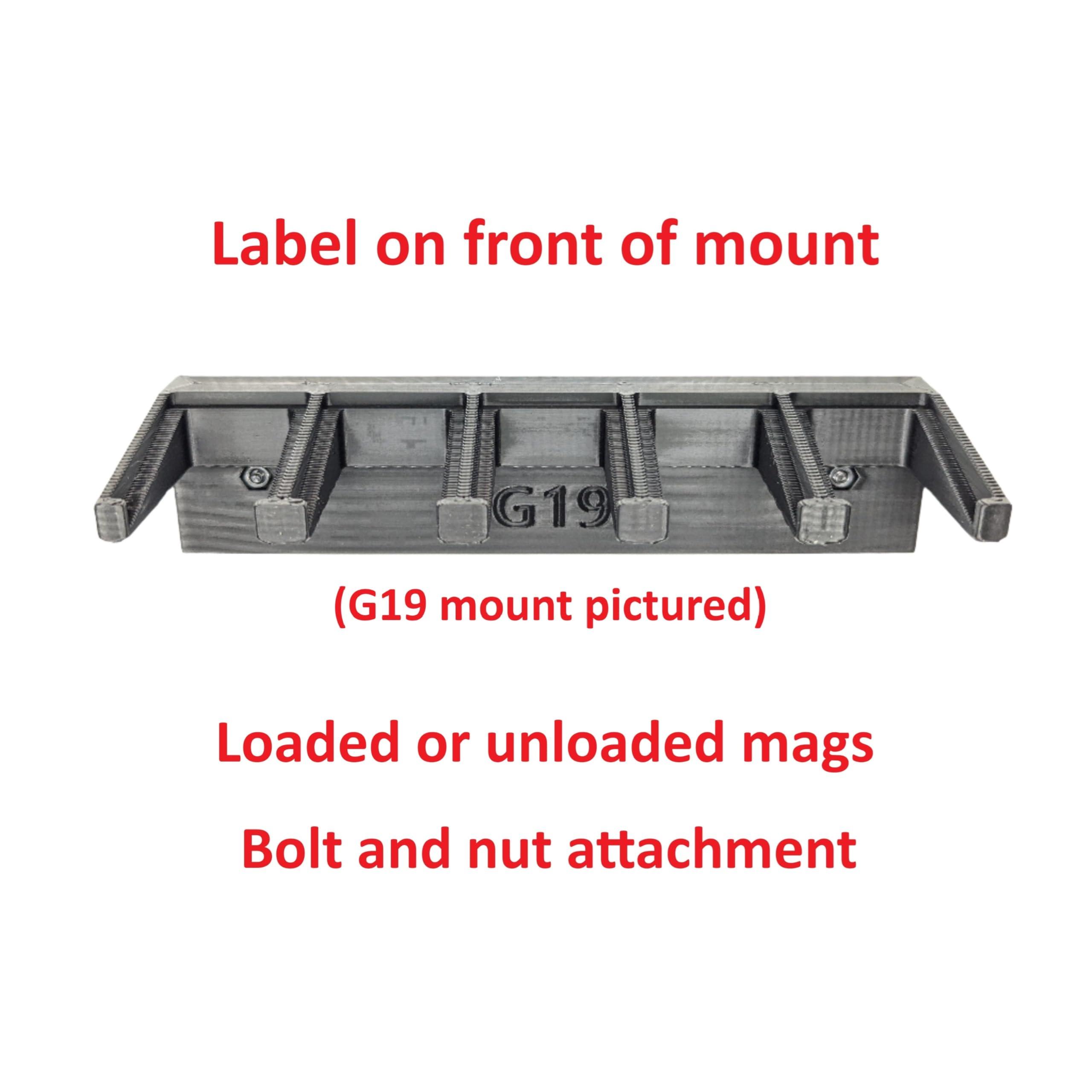Hammy3DPrints Hammy3DPrints Mount for Ruger 10/22 22LR / 22WMR / 17HMR Mags - Magnetic/Safe | Magazine Holder Storage Rack (17HMR/22WMR)