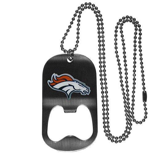 Siskiyou Sports NFL Siskiyou Sports Fan Shop Denver Broncos Bottle Opener Tag Necklace 20 inch Metal