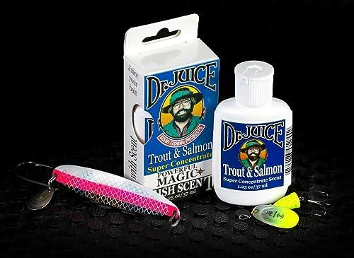 Dr. Juice Dr. Juice Super Concentrate Trout & Salmon Fish Attractant Scent - The Ultimate Fishing Scent with Oils & Water-Soluble Ingredients, 1.25 fl oz