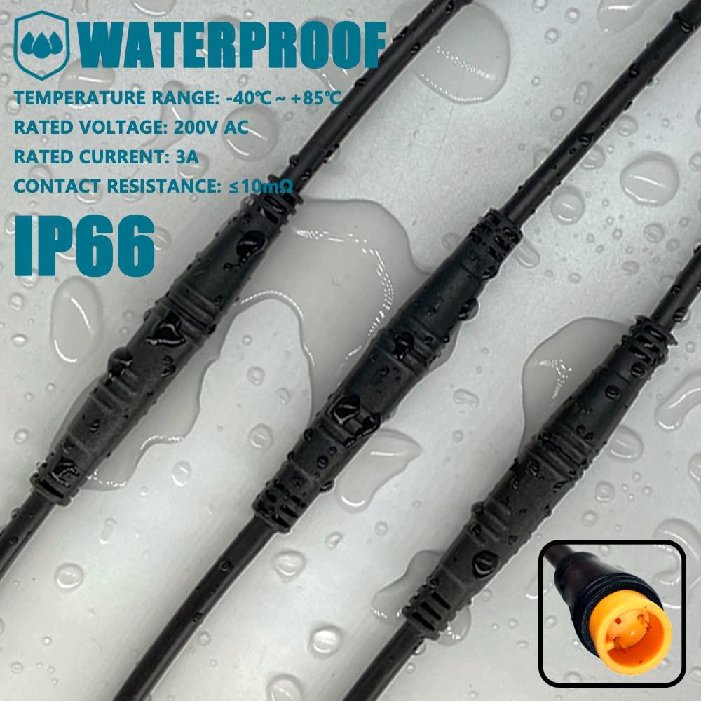 BEISGUANGS BEISGUANGS JULET Extension Cable 4 PIN Male to Female Plug Waterproof Head Signal Line Cable for Ebike Accessories Electric Bike Display Operation Button Connection Line