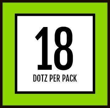 Golfdotz Golfdotz - Golf Ball Markers, Unique Golf Ball Stamps and Golf Ball Stickers for Marking Golf Balls, Durable Golf Ball Decals, Golf Accessories for Men and Women, Margarita Time (18 Count)