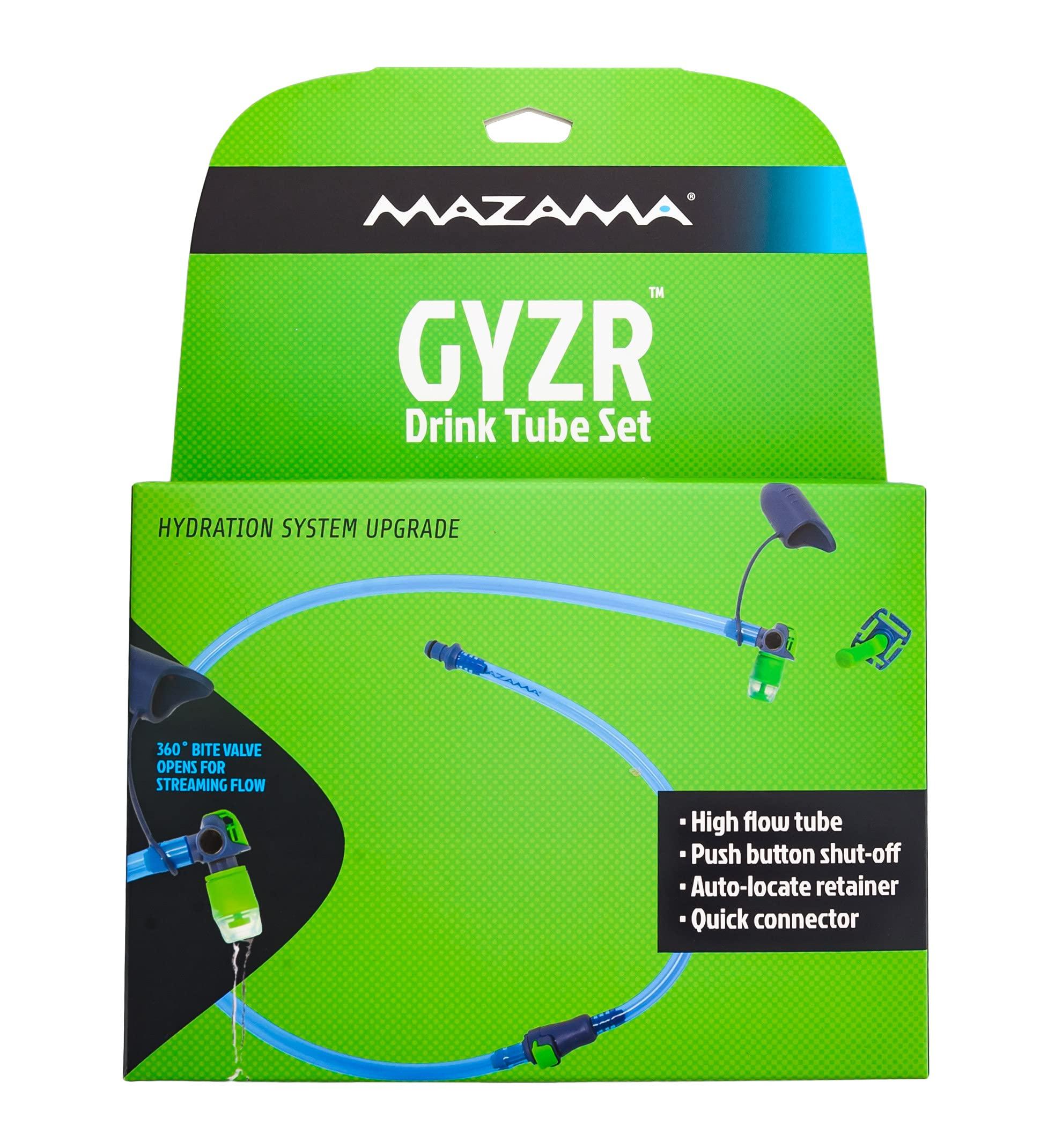 Mazama The GYZR Drink Tube Set by Mazama Designs, Hydration System Upgrade with High Flow Tube and Streaming Flow Option. Includes Magnet Retainer and Insulated Cover
