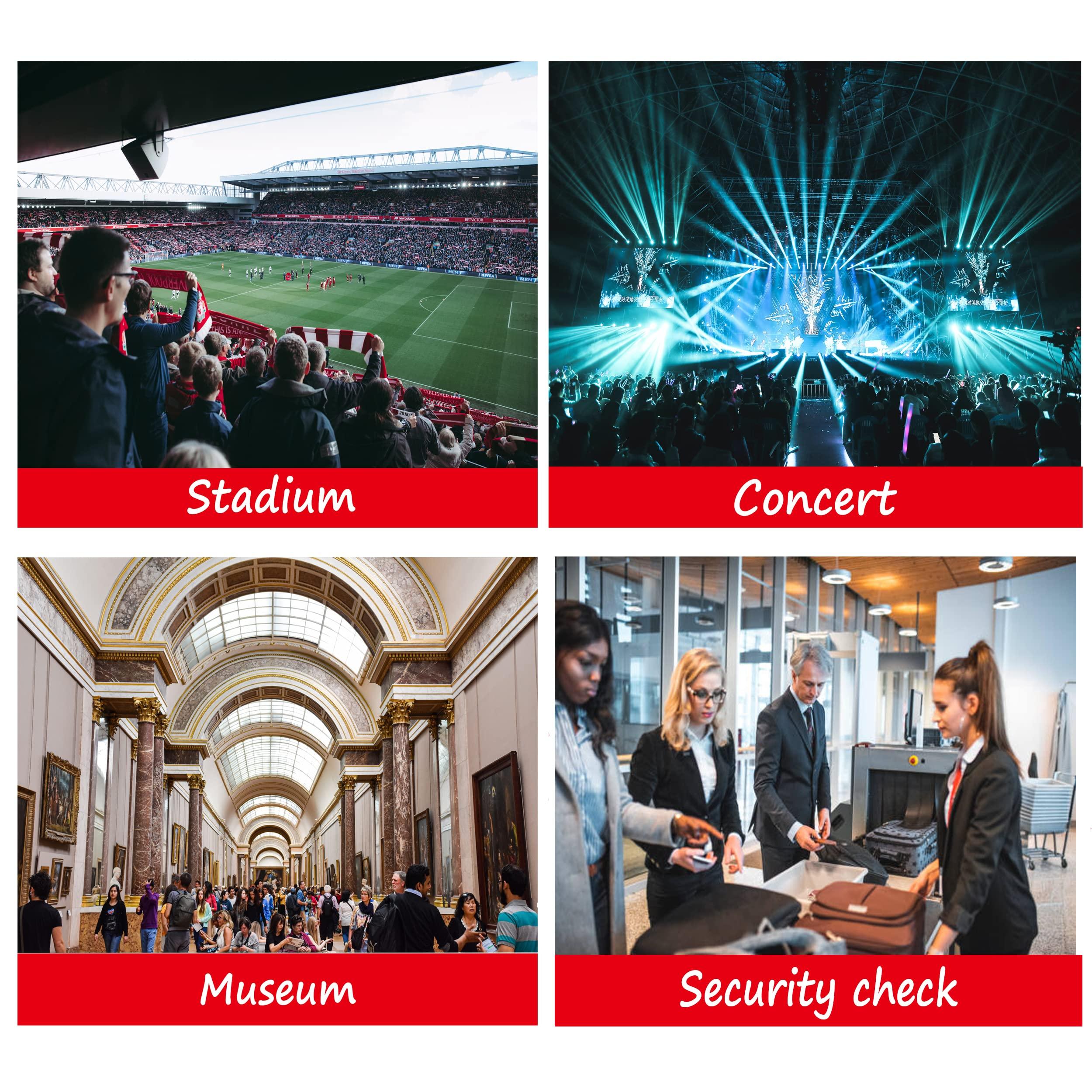 COZYOFFI COZYOFFI Clear Bag Stadium Approved: Suit for Quick Security Check - Small Transparent Purse for Women