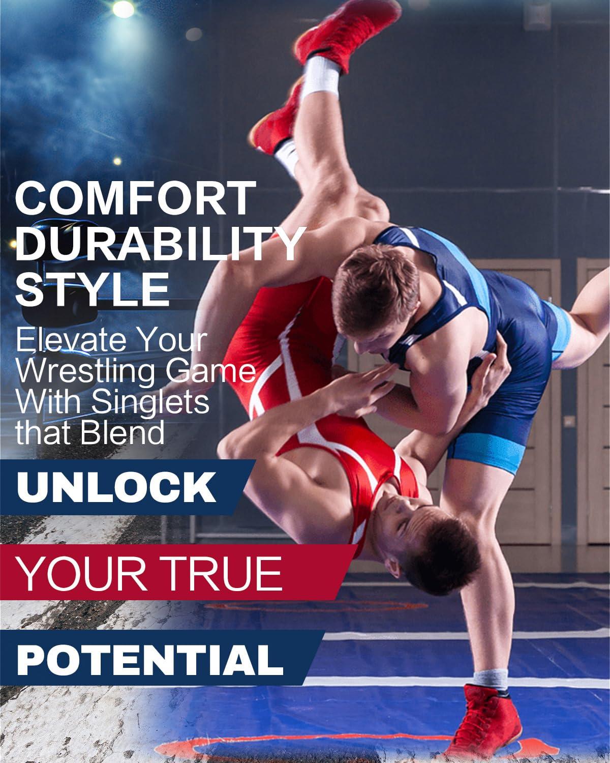 DIYUME DIYUME Custom Cartoon Wrestling Singlet Slim Fit Powerlifting Singlet for Men Women Youth Plus Size