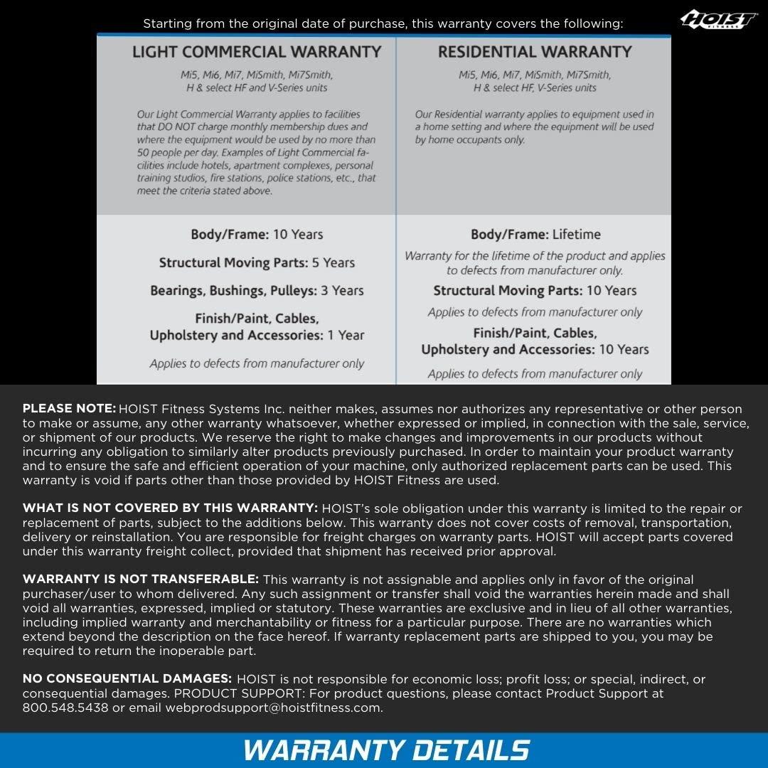 HOIST FITNESS HOIST Fitness Olympic Weight Bench 7-Position Adjustable Foldable Strength Training Bench for Flat, Incline & Decline Workouts | Compact Home Gym Bench (Accessories Not Included)