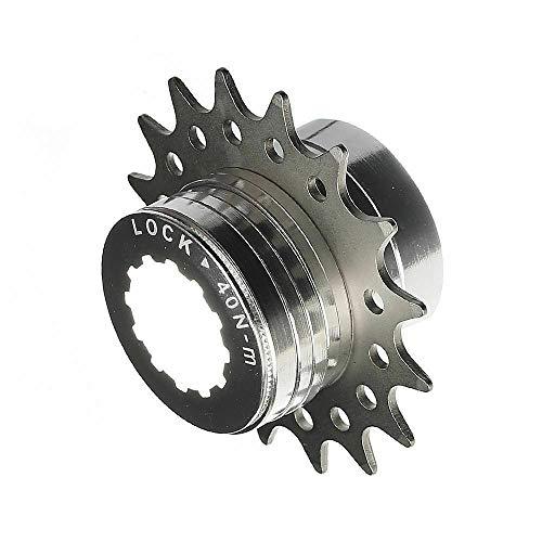 CyclingDeal CyclingDeal Conversion Kit Fixie Bike Single Speed Compatible with Shimano Sram Cassette Freewheel Hub Adaptor - for Mountain and Road Bike Gear Cog Spacers 13 Teeth