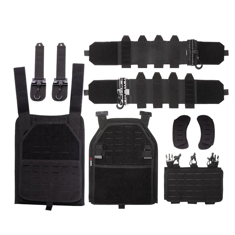 vAv YAKEDA YAKEDA Tactical Vest for Men1000D Nylon Quick Release Laser-Cutting Modular Vest Lightweight Vest (Mud Color)