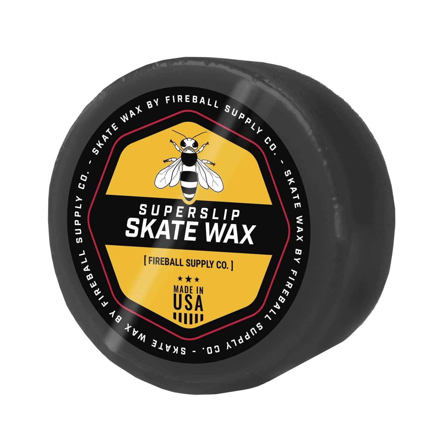 Fireball Fireball SuperSlip Pro Skateboard Wax for Rails - USA Made Skate Curb Wax for Scooters Aggressive Inline and Skateboards - Custom Formula Professional Skate Wax (Grey)