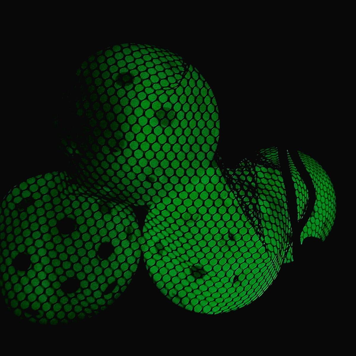 Aolowewin Aolowewin Glow in The Dark Pickleball Balls, 40-Holes USA Pickleballs (USAPA) Spec, Day and Nighttime Practice Pickle Balls, with UV Flashlight & Mesh Bag