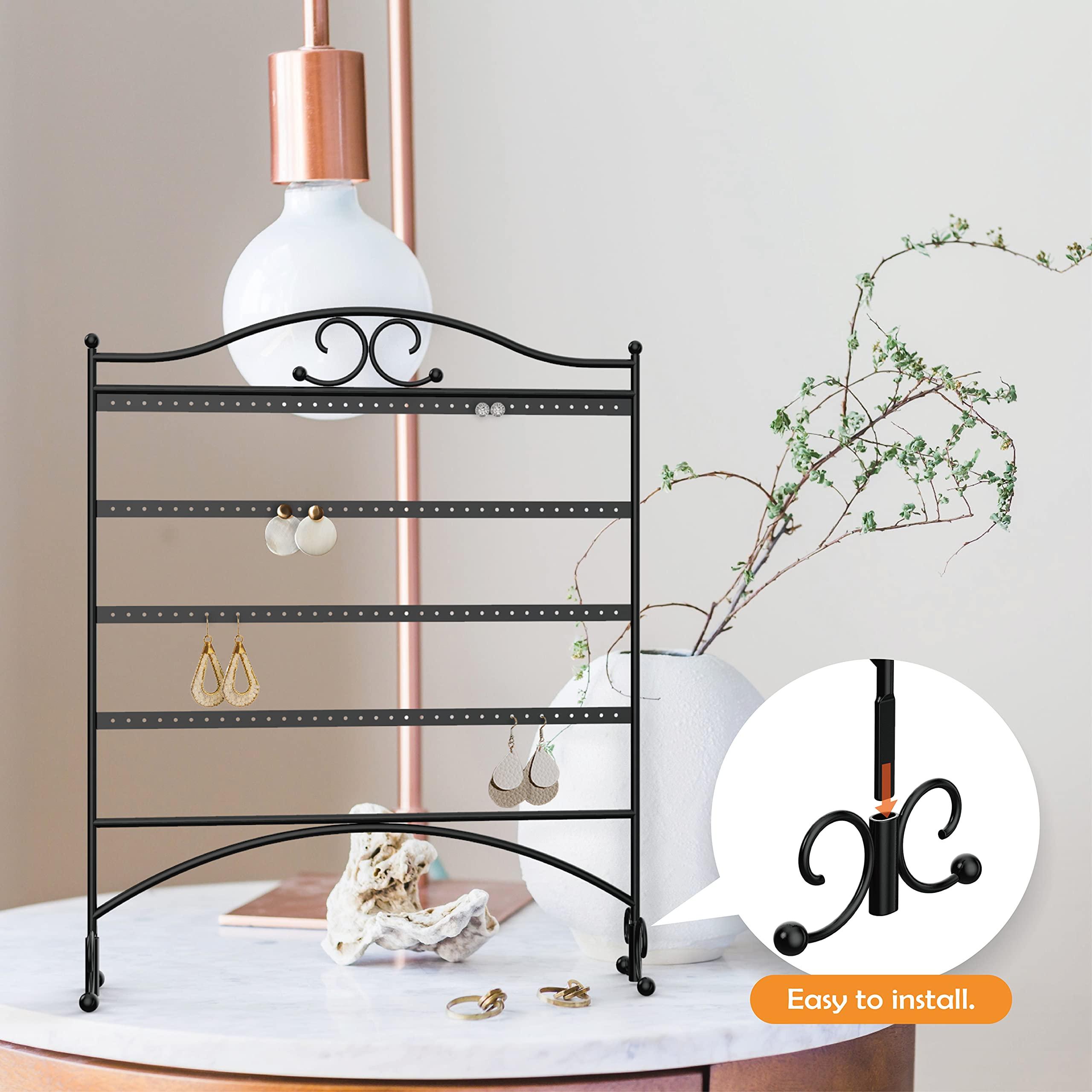 Mango Steam Mango Steam Jewelry Organizer for Hanging Earrings, Black