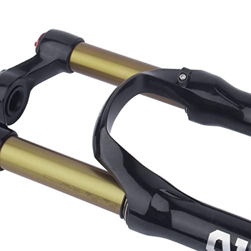 BOLANY BOLANY Bike Suspension Fork MTB Bicycle Magnesium Alloy Suspension Front Fork 26/27.5/29 inch, Straight Steerer and Tapered Steerer Air Fork (Manual Lockout - Remote Lockout)