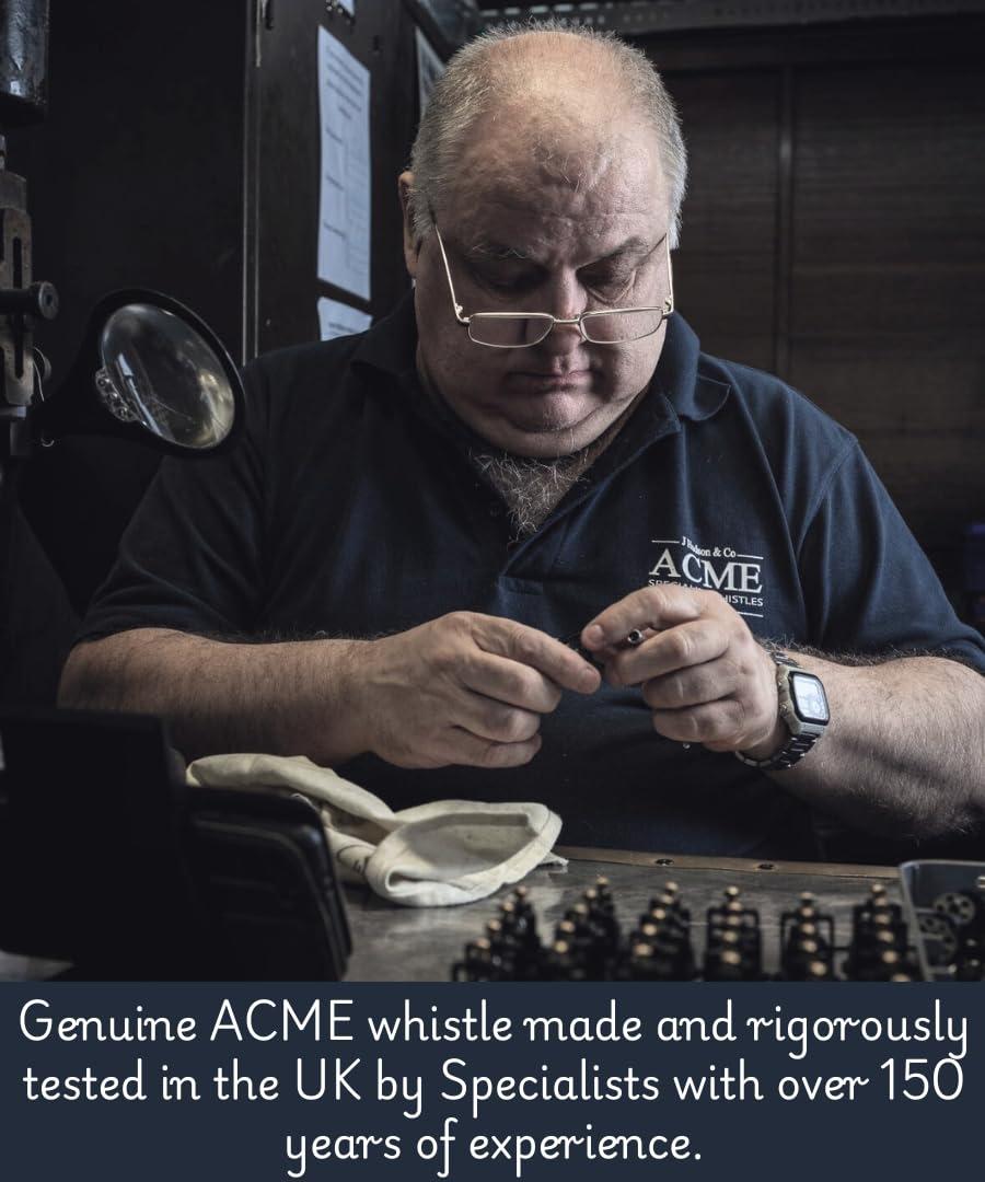 ACME Genuine ACME No12 British Admiralty pattern Boatswain (Bosun) pipe. Professional quality solid brass navy military whistle. Made in the UK. Includes full instructions. (Britannia Silver Plated)