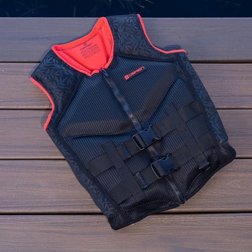 O\'Brien O\'Brien Women\'s Recon US Coast Guard Approved Level 70 Buoyancy for Waterskiing, Wakeboarding, Surfing and Boating, Red, Small