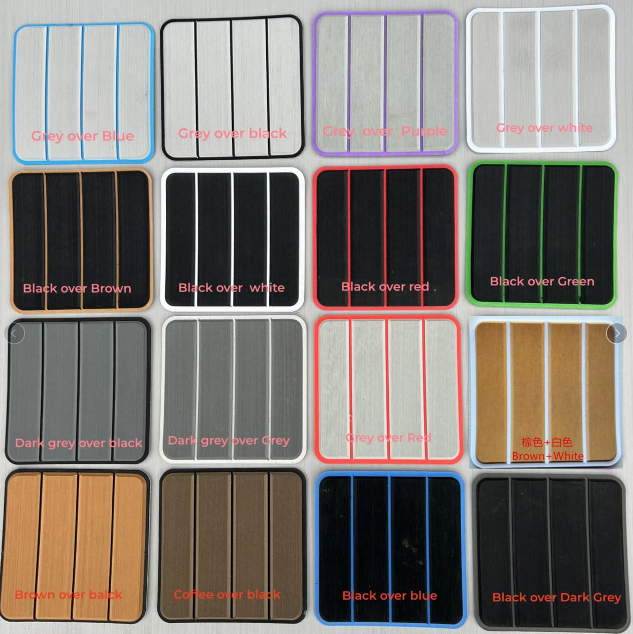 ATDEK ATDEK 2021 Sea Hunt Ultra 219 Cockpit 1/4 6mm eva Faux Teak Deck Surfing Boat Fishing Boat Motorcycle Hurts crapet Non-Slip mat Floor (Black Over Blue)