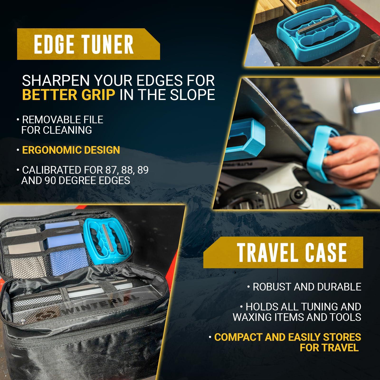 Winterial Winterial Snowboard and Ski Tuning Kit, with Iron, All-Temp Snowboard Wax, Angled Edge Tuner File, PTEX Rods and Wax Apron