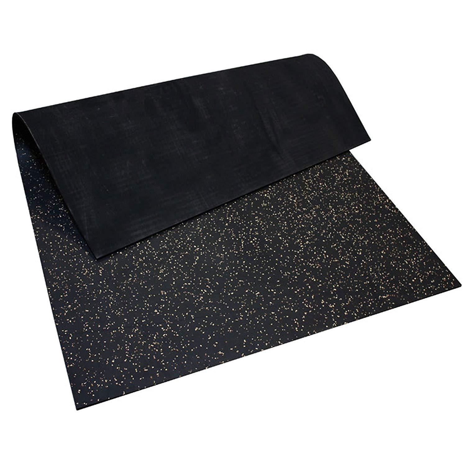 American Floor Mats American Floor Mats 3/8in x 4ft x 6ft Premium Rubber Gym Flooring Mats - Vulcanized Rubber Roll Gym Mats - Purple (10%)