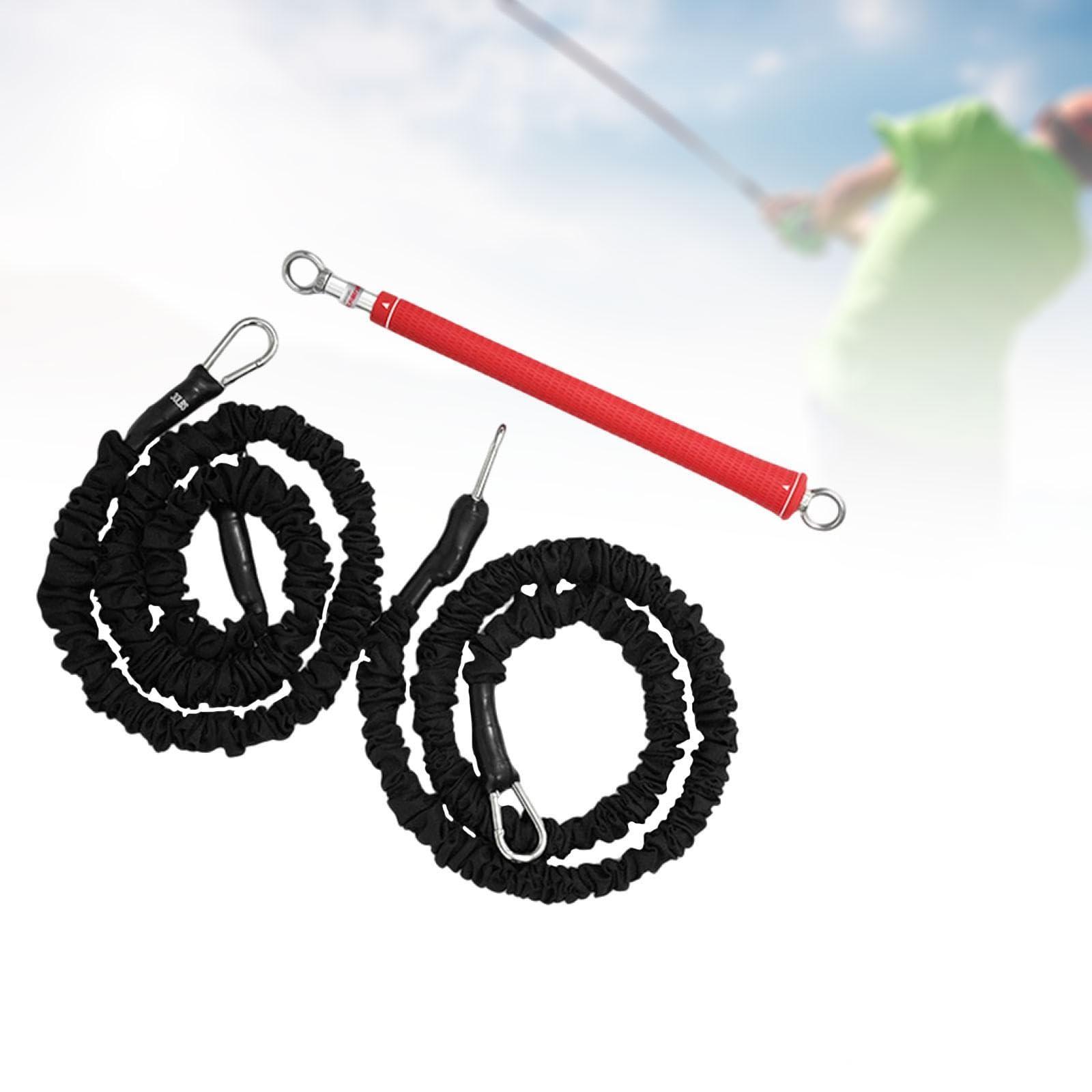 NineFit Basics NineFit Basics Golf Rope Swing Trainer,Golf Swing Training Aid for Posture Correction, Golf Wrist Training Golf Swing Practice Equipment Tool for Golf Lover Golf Accessories (Black)
