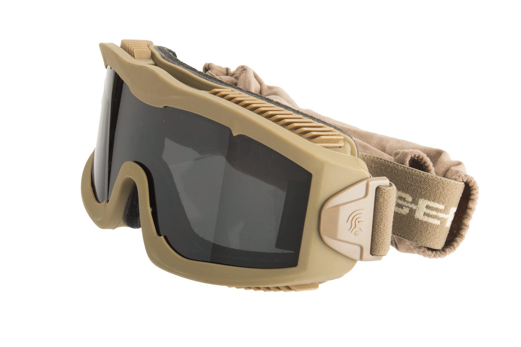 Lancer Tactical Lancer Tactical AERO Airsoft Tactical Safety Goggles -3mm Dual Pane Lens, Anti-Fog Glasses for Hunting and Cycling